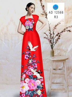 Vải Áo Dài Chim Hạc Và Hoa Cẩm Chướng Kiểu Mới AD 12566 30 1675477594 727 Vai Ao Dai Chim Hac Va Hoa Cam Chuong Kieu