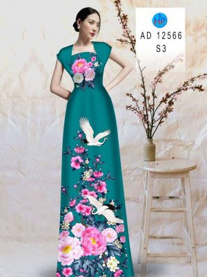 Vải Áo Dài Chim Hạc Và Hoa Cẩm Chướng Kiểu Mới AD 12566 32 1675477595 837 Vai Ao Dai Chim Hac Va Hoa Cam Chuong Kieu
