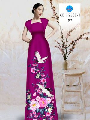 Vải Áo Dài Chim Hạc Và Hoa Cẩm Chướng Kiểu Mới AD 12566 40 1675477599 585 Vai Ao Dai Chim Hac Va Hoa Cam Chuong Kieu