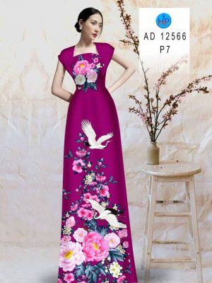 Vải Áo Dài Chim Hạc Và Hoa Cẩm Chướng Kiểu Mới AD 12566 49 1675477603 354 Vai Ao Dai Chim Hac Va Hoa Cam Chuong Kieu