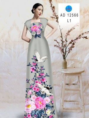 Vải Áo Dài Chim Hạc Và Hoa Cẩm Chướng Kiểu Mới AD 12566 50 1675477603 405 Vai Ao Dai Chim Hac Va Hoa Cam Chuong Kieu