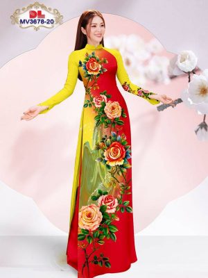 Vải Áo Dài Hoa Hồng Độc Đáo AD MV3678 24 1675933890 605 Vai Ao Dai Hoa Hong Doc Dao AD MV3678