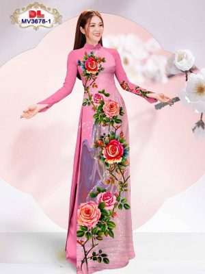 Vải Áo Dài Hoa Hồng Độc Đáo AD MV3678 26 1675933891 129 Vai Ao Dai Hoa Hong Doc Dao AD MV3678