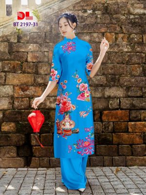 Vải Áo Dài Hoa Và Quạt Mới Ra AD BT2197 25 1677116869 198 Vai Ao Dai Hoa Va Quat Moi Ra AD BT2197