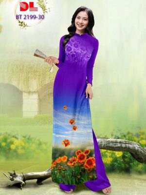 1677117764 547 Vai Ao Dai Hoa Cuc Thiet Ke 2023 AD BT2199