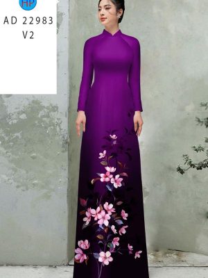Vải Áo Dài Hoa In 3D Độc Đáo AD 22983 19 Vai Ao Dai Hoa In 3D Doc Dao AD 22983