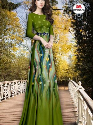Vải Áo Dài Hoa In 3D Độc Đáo AD MV3673 19 Vai Ao Dai Hoa In 3D Doc Dao AD MV3673