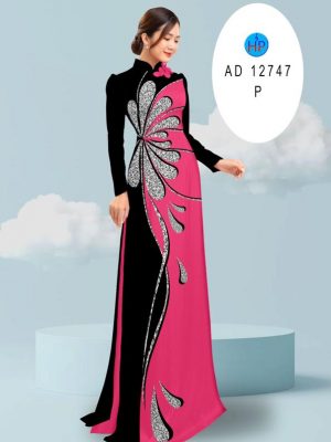 Vải Áo Dài Hoa In 3D Kiểu Mới AD 12747 21 Vai Ao Dai Hoa In 3D Kieu Moi AD 12747