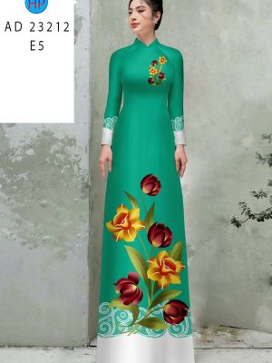 Vải Áo Dài Hoa In 3D Kiểu Mới AD 23212 19 Vai Ao Dai Hoa In 3D Kieu Moi AD 23212