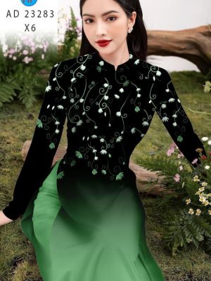 Vải Áo Dài Hoa In 3D Kiểu Mới AD 23283 20 Vai Ao Dai Hoa In 3D Kieu Moi AD 23283