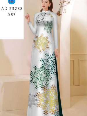 Vải Áo Dài Hoa In 3D Kiểu Mới AD 23288 19 Vai Ao Dai Hoa In 3D Kieu Moi AD 23288