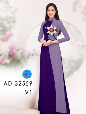 Vải Áo Dài Hoa In 3D Mới Ra AD 32559 24 Vai Ao Dai Hoa In 3D Moi Ra AD 32559