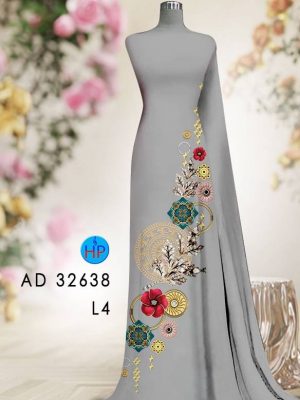 Vải Áo Dài Hoa In 3D Thiết Kế 2023 AD 32638 30 Vai Ao Dai Hoa In 3D Thiet Ke 2023 AD