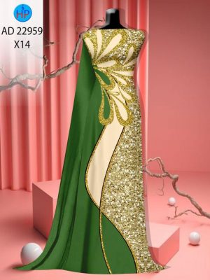 Vải Áo Dài Hoa In 3D Vừa Ra AD 22959 22 Vai Ao Dai Hoa In 3D Vua Ra AD 22959