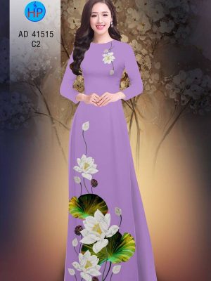 Vải Áo Dài Hoa Sen Độc Đáo AD 41515 27 Vai Ao Dai Hoa Sen Doc Dao AD 41515