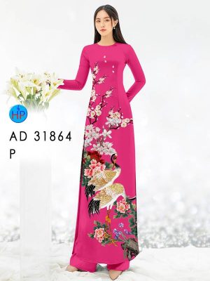 Vải Áo Dài Hoa Và Chim Hạc Mới Ra AD 31864 21 Vai Ao Dai Hoa Va Chim Hac Moi Ra AD