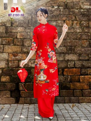 Vải Áo Dài Hoa Và Quạt Mới Ra AD BT2197 16 Vai Ao Dai Hoa Va Quat Moi Ra AD BT2197