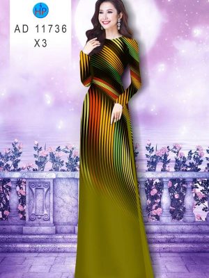 Vải Áo Dài Hoa Văn Sọc Độc Đáo AD 11736 19 Vai Ao Dai Hoa Van Soc Doc Dao AD 11736