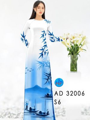 Vải Áo Dài Phong Cảnh Kiểu Mới AD 32006 40 Vai Ao Dai Phong Canh Kieu Moi AD 32006