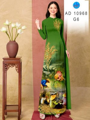 Vải Áo Dài Phong Cảnh Vừa Ra AD 10968 19 Vai Ao Dai Phong Canh Vua Ra AD 10968
