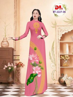 Vải Áo Dài Hoa Sen Và Trống Đồng Độc Đáo AD BT2227 22 1678863041 437 Vai Ao Dai Hoa Sen Va Trong Dong Doc Dao