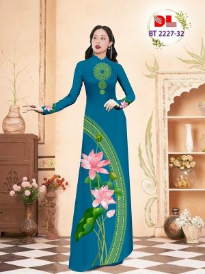 Vải Áo Dài Hoa Sen Và Trống Đồng Độc Đáo AD BT2227 32 1678863051 233 Vai Ao Dai Hoa Sen Va Trong Dong Doc Dao