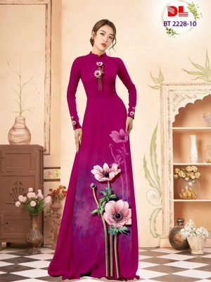 Vải Áo Dài Hoa In 3D Thiết Kế 2023 AD BT2228 37 1678866174 100 Vai Ao Dai Hoa In 3D Thiet Ke 2023 AD
