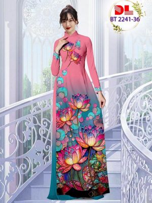 1679885455 869 Vai Ao Dai Hoa Sen Vua Ra AD BT2241