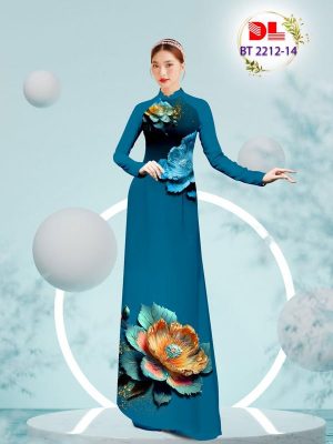Vải Áo Dài Hoa In 3D Độc Đáo AD BT2212 15 Vai Ao Dai Hoa In 3D Doc Dao AD BT2212