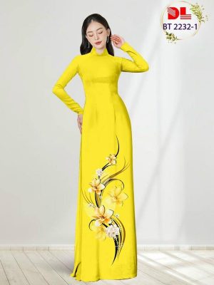 Vải Áo Dài Hoa In 3D Mới Ra AD BT2232 16 Vai Ao Dai Hoa In 3D Moi Ra AD BT2232