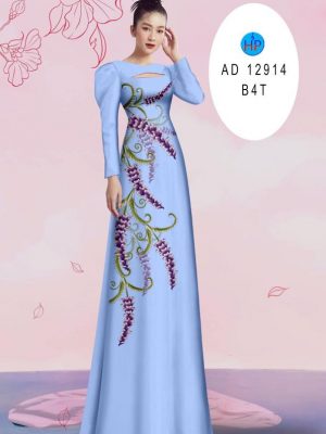 Vải Áo Dài Hoa In 3D Thiết Kế 2023 AD 12914 19 Vai Ao Dai Hoa In 3D Thiet Ke 2023 AD