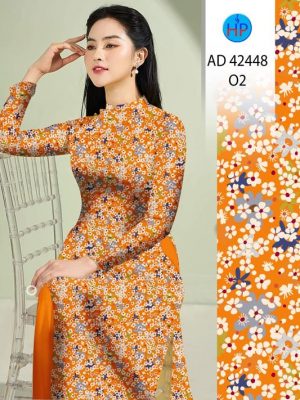 Vải Áo Dài Hoa Nhí Độc Đáo AD 42448 19 Vai Ao Dai Hoa Nhi Doc Dao AD 42448
