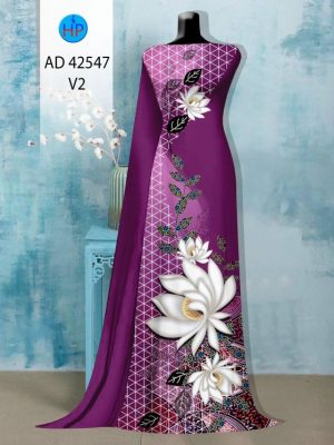 Vải Áo Dài Hoa In 3D Độc Đáo AD 42547 19 Vai Ao Dai Hoa In 3D Doc Dao AD 42547