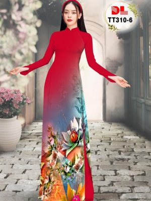 Vải Áo Dài Hoa In 3D Vừa Ra AD TT310 16 Vai Ao Dai Hoa In 3D Vua Ra AD TT310