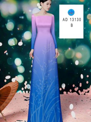Vải Áo Dài In Hình Bông Lúa Chìm Độc Đáo AD 13130 20 Vai Ao Dai In Hinh Bong Lua Chim AD Doc