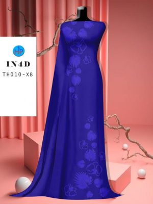 1685416671 878 Vai Ao Dai Hoa In Chim 4D Thiet Ke 2023