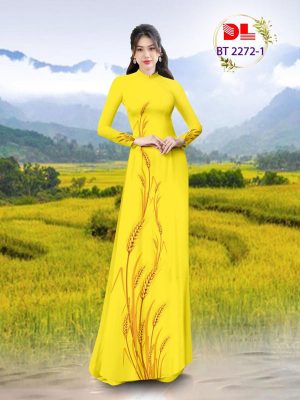 Vải Áo Dài Hình Bông Lúa Kiểu Mới AD BT2272 17 Vai Ao Dai Hinh Bong Lua Kieu Moi AD BT2272