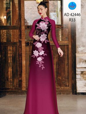 Vải Áo Dài Hoa In 3D Độc Đáo AD 42446 19 Vai Ao Dai Hoa In 3D Doc Dao AD 42446