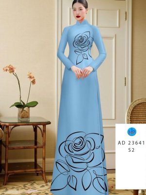 Vải Áo Dài Hoa Hồng Thiết Kế 2023 AD 23641 23 1685932766 494 Vai Ao Dai Hoa Hong Thiet Ke 2023 AD 23641