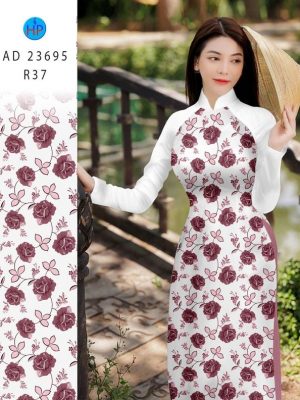 Vải Áo Dài Hoa Hồng Đều Vừa Ra AD 23695 33 1686023628 365 Vai Ao Dai Hoa Hong Deu Vua Ra AD 23695