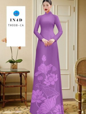 Vải Áo Dài Hoa Sen In 4D Độc Đáo AD TH008 45 1686535620 766 Vai Ao Dai Hoa Sen In 4D Doc Dao AD