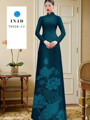 Vải Áo Dài Hoa Sen In 4D Độc Đáo AD TH008 55 1686535628 78 Vai Ao Dai Hoa Sen In 4D Doc Dao AD