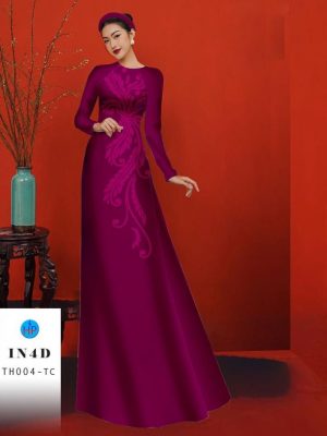 1687143158 33 Vai Ao Dai In Hoa Van 4D Thiet Ke 2023