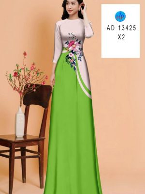 Vải Áo Dài Hoa In 3D Độc Đáo AD 13425 19 Vai Ao Dai Hoa In 3D Doc Dao AD 13425