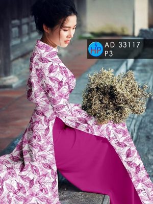 Vải Áo Dài Hình Lá Đều Kiểu Mới AD 33117 23 1689047137 150 Vai Ao Dai Hinh La Deu Kieu Moi AD 33117