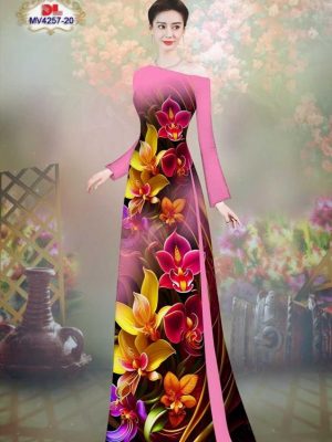 Vải Áo Dài Hoa Lan Kiểu Mới AD MV4257 36 1689824433 424 Vai Ao Dai Hoa Lan Doc Dao AD MV4257