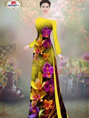 Vải Áo Dài Hoa Lan Kiểu Mới AD MV4257 37 1689824433 877 Vai Ao Dai Hoa Lan Doc Dao AD MV4257