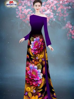 Vải Áo Dài Hoa In 3D Mới Ra AD MV4251 34 1689929092 3 Vai Ao Dai Hoa In 3D Moi Ra AD MV4251