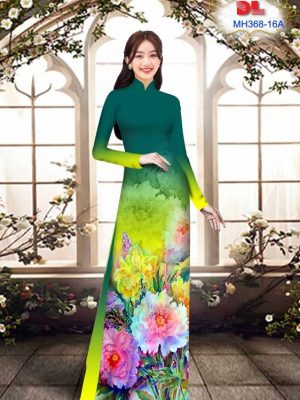 Vải Áo Dài Hoa Cẩm Chướng Mới Ra AD MH368 9 Vai Ao Dai Hoa Cam Chuong Moi Ra AD MH368