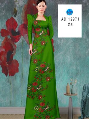 Vải Áo Dài Hoa Dây Dọc Thân Mới Ra AD 12971 19 Vai Ao Dai Hoa Day Doc Than Moi Ra AD
